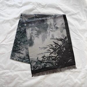 Gray Large Scarf, Wool Silk Shawl, Wrap, Warm Pashmina, Winter Accessories NEW